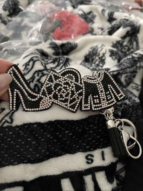 Accessories - Rhinestone Show, purse & Jacket Purse or Keychain Charm - Black & Silver